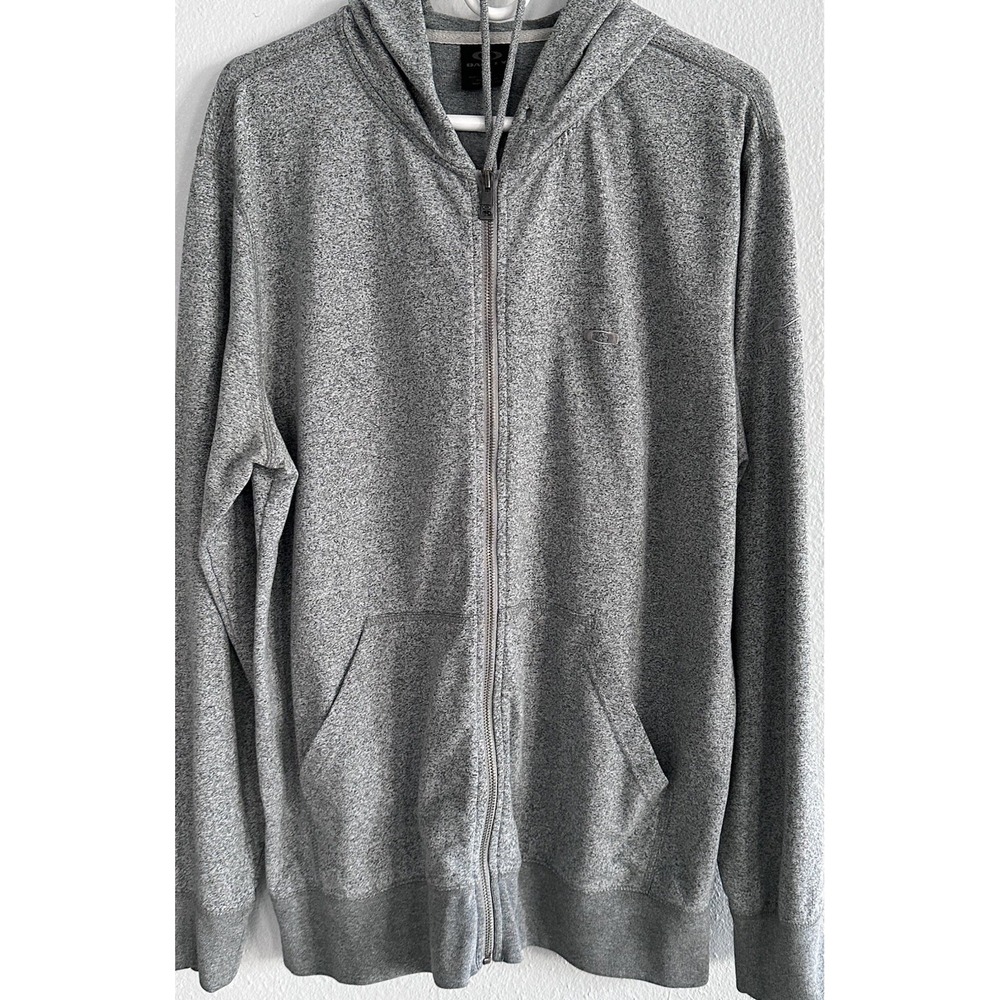 Oakley Whistler Blackcomb Full Zip Hoodie Gray Heather Mens Large Lightweight